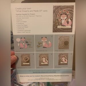 Spellbinders DIY Card Making Kit - Pink and Brown